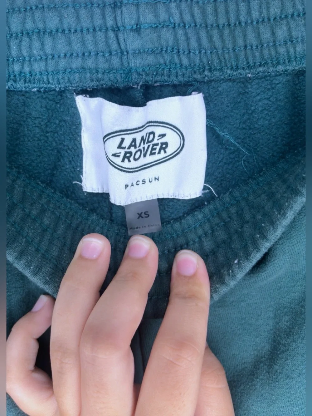 PACSUN x LAND ROVER Vintage Style Teal Graphic Sweat Shorts